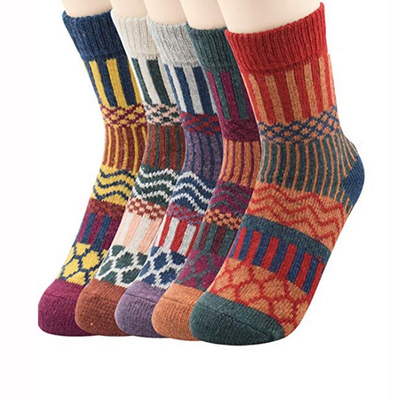 Efterår og vintersport sokker japansk tyk varm kvinders sok tyk linje nationale vinduldsokker