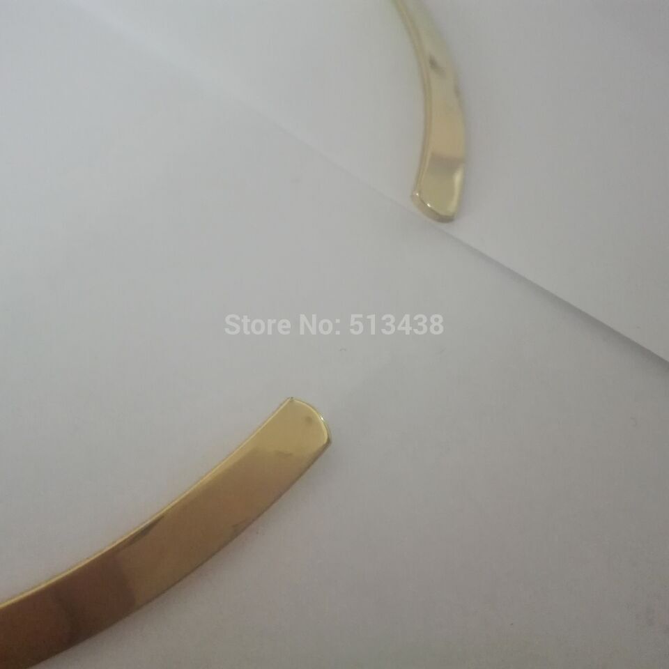 Goud 4mm/6mm breed kiezen charmant rvs choker kraag open manchet ketting ketting vrouwen mannen draaimomenten sieraden