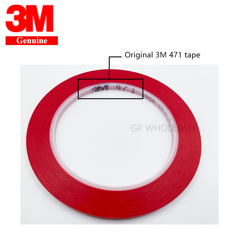 3M 471 Premium Perfomance Sterke Vinyl Tape Lengte 33M Bundel Set Voor Decoratie, masking 10Mm Geel Zwart Blauw Wit Rood Groen