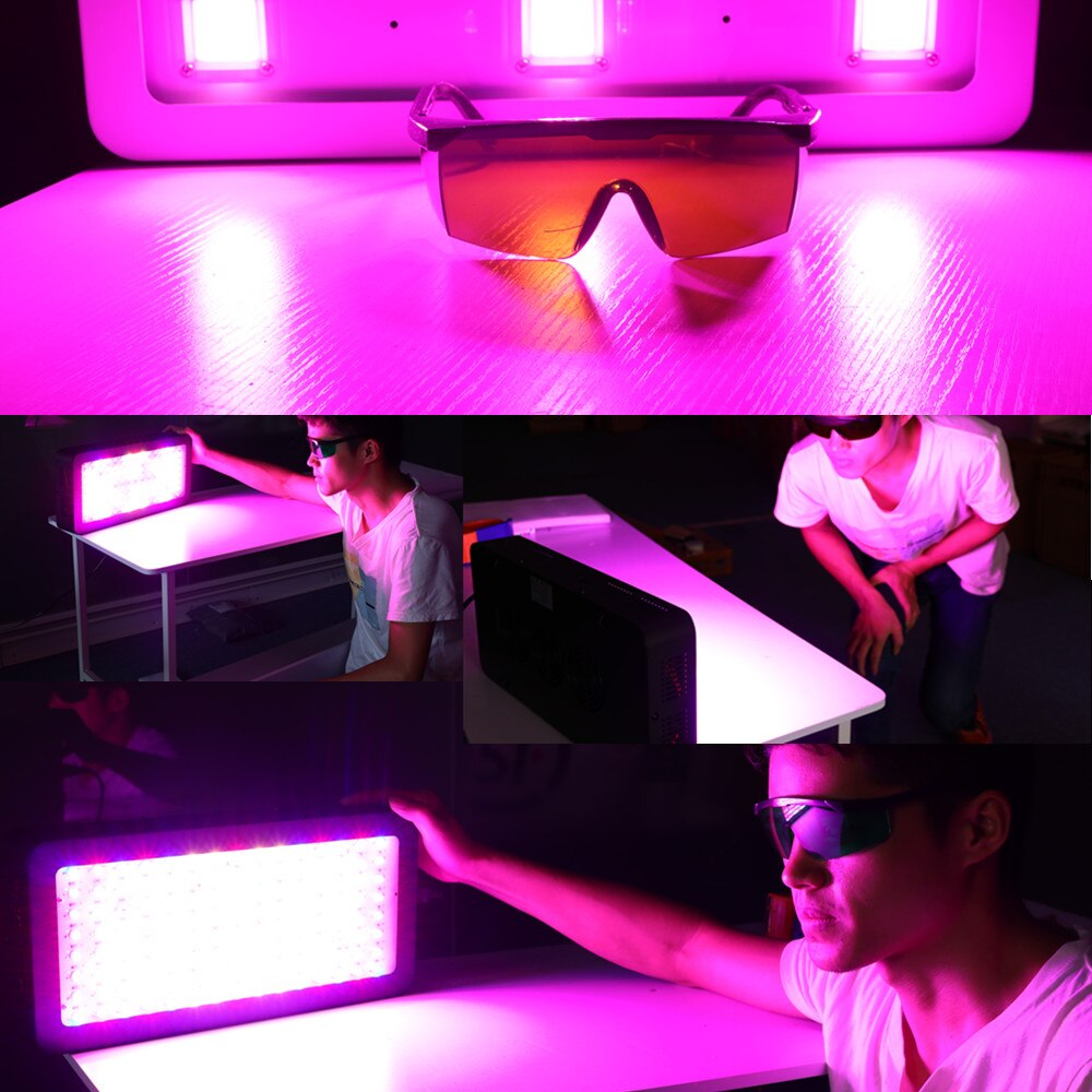 LED Grow Light Room Glasses UV Polarizing Goggles for Grow Tent Greenhouse Hydroponics Plant Eye Protect Glasses