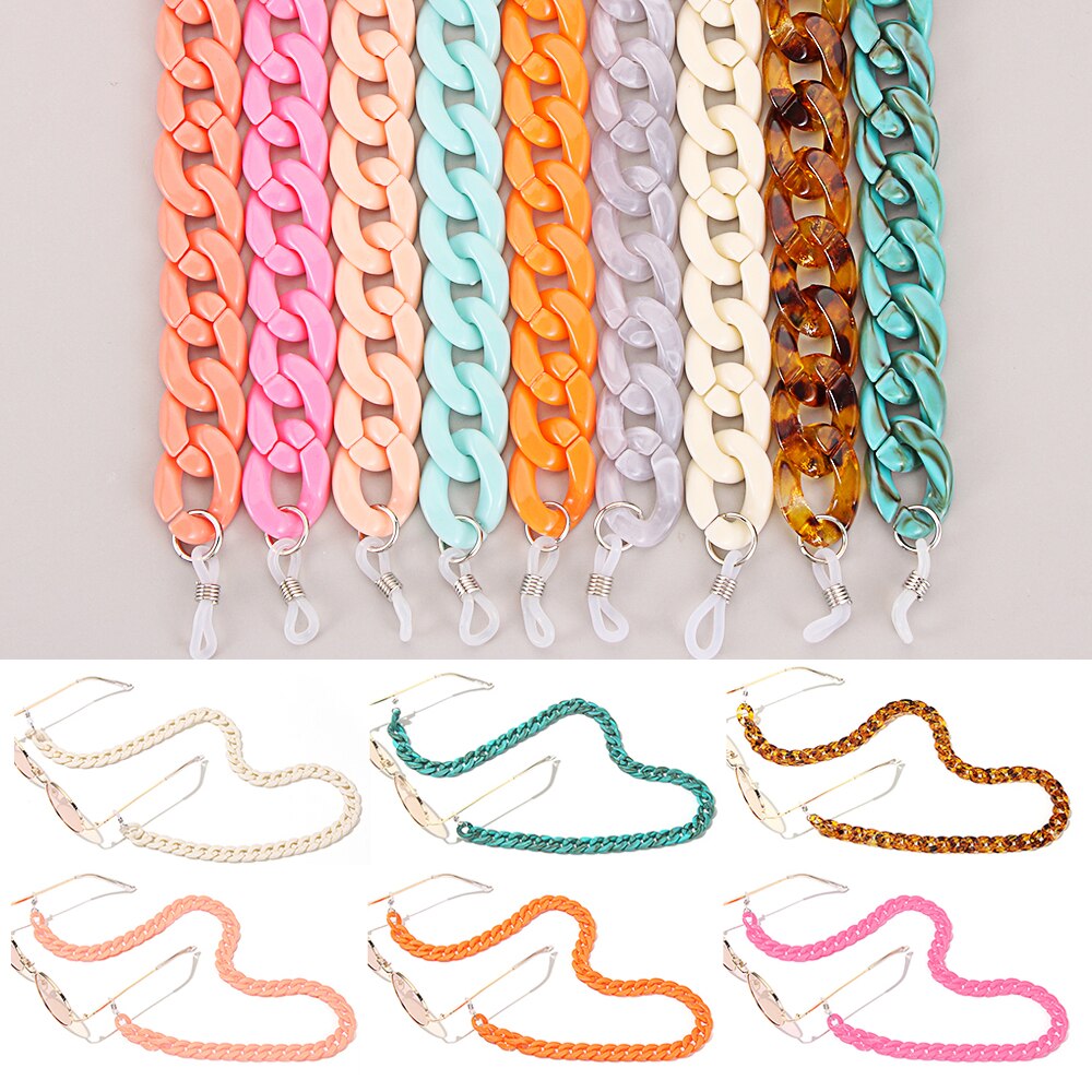 1Pc Acryl Glazen Ketting Zonnebril Keten Lanyard Ketting Brillen Retainer Brillen Houder Strap Eyewear Accessoires