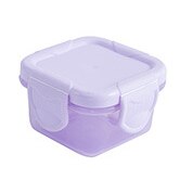 Cajas de almacenamiento de alimentos para bebés, vajilla de Color caramelo para niños, caja sellada, contenedores de comida para bebés, tazas reutilizables con bandeja, 6 unids/lote: 6pcs purple