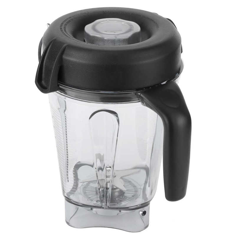 Recipiente transparente para licuadora de alimentos de 2L, con tapa de hoja, accesorios de repuesto para contenedor de Vitamix, vaso de batidora de 64oz