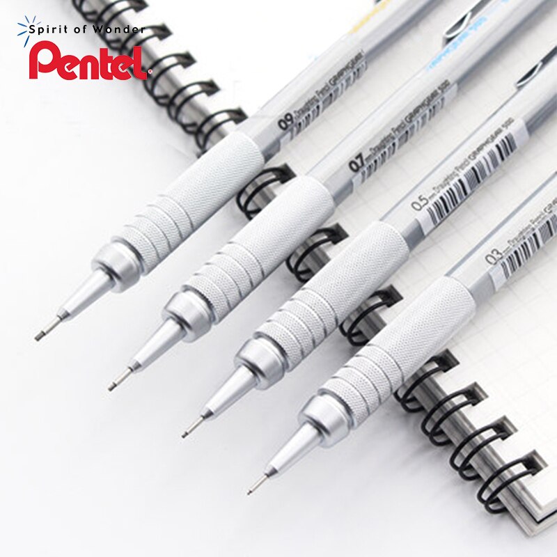 Pentel PG515 PG513 PG517 PG519 Metallic Scrub Drawing Mechanical Pencil 0.3//0.5/0.7/0.9mm Office &amp; School Supplies