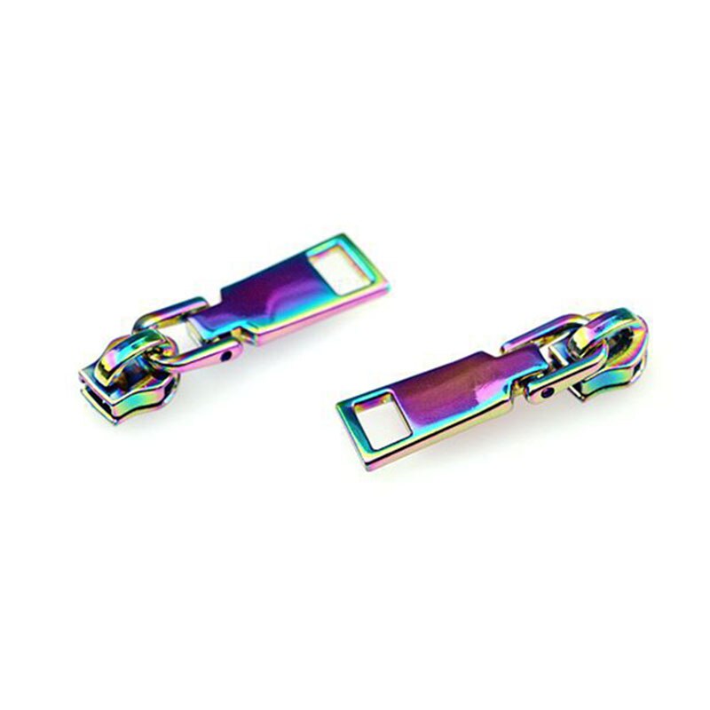 Deslizadores de cremallera para chaquetas y abrigos, Kit de reparación de cremalleras, accesorios de costura para bolsos, 7 colores, n. ° 5, 20 piezas: Colorful