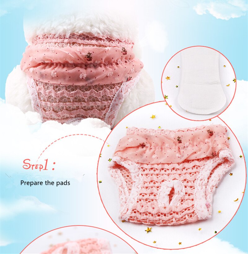 Pantalones fisiológicos de mascotas para cachorros, Pantie sanitario, pañales de perros duraderos lavables, ropa interior, bragas sanitarias cortas para perros