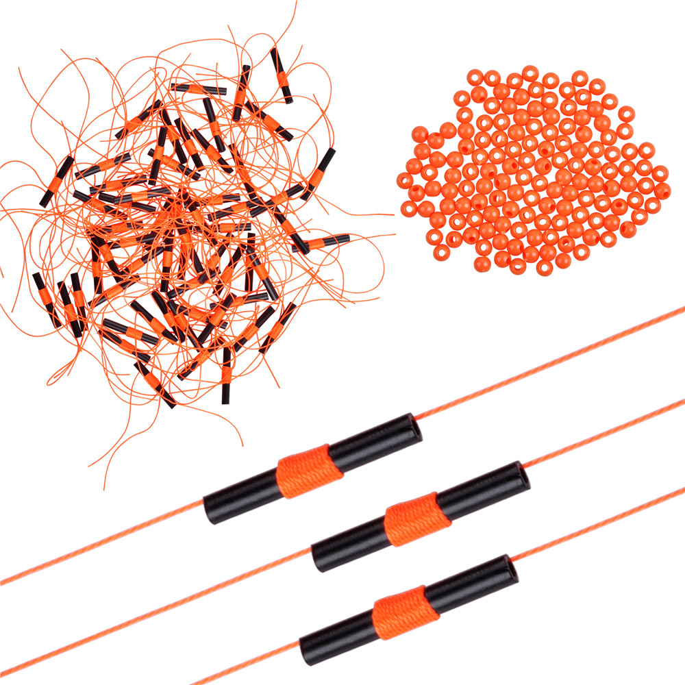 150 pièces Bobber arrêts Slip Bobber Stop Bobber bouchons pour ligne de pêche avec perles de pêche matériel de pêche en eau salée/eau douce: Marron