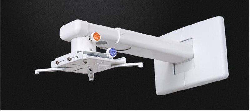 LC600 Aluminum Alloy 360 Degree Projector Wall Mount Full Motion Retractable Universal Projector Hanger Bracket