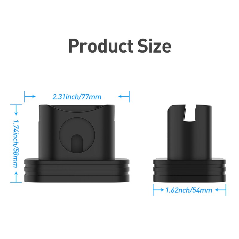 2 In 1 Charging Dock Station Charger For IWatch Soft Silicone Desk Charging Base Anti-Fall Stand Holder For AirPods Case Charger
