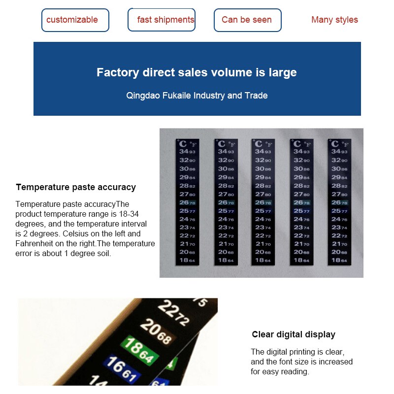1 pz acquario digitale serbatoio di pesce termometro adesivo di temperatura adesivo a doppia scala adesivi per misurazione della temperatura della temperatura strumenti