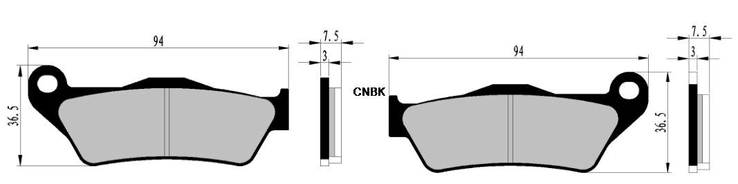 Brake Pads Set for KTM Dirt XC300 XC 300 USD Front Rear