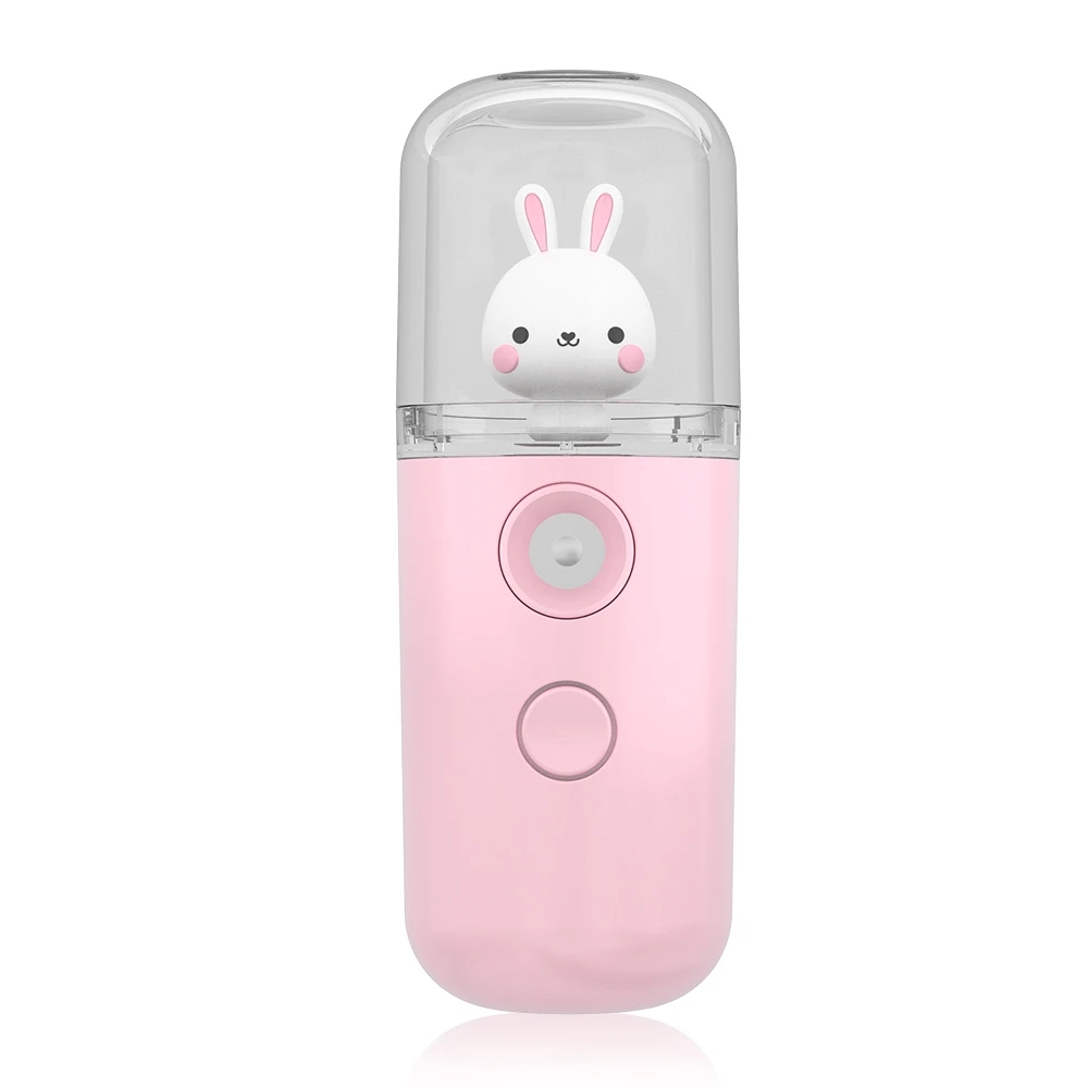 Mini Nano Luchtbevochtiger Konijn Draagbare 30ml USB Verstuiver Luchtreiniger Aromatherapie Essentiële Olie Diffuser Hydrator: Licht Geel