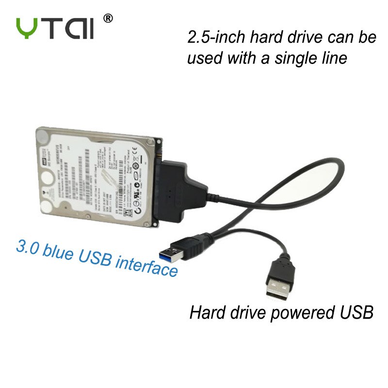 USB SATA 7+15Pin Adapter Converter Cable for 2.5 inch HDD Laptop Hard Disk Disk Drive Computer Cables Connectors SATA TO USB