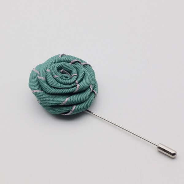 HUISHI Twee Kleur Stof Bloem Broches Revers Pin Mannen Vrouwen Broche Suits Decoratie Reversspeldjes Voor Suits Accessoires 12 Kleur