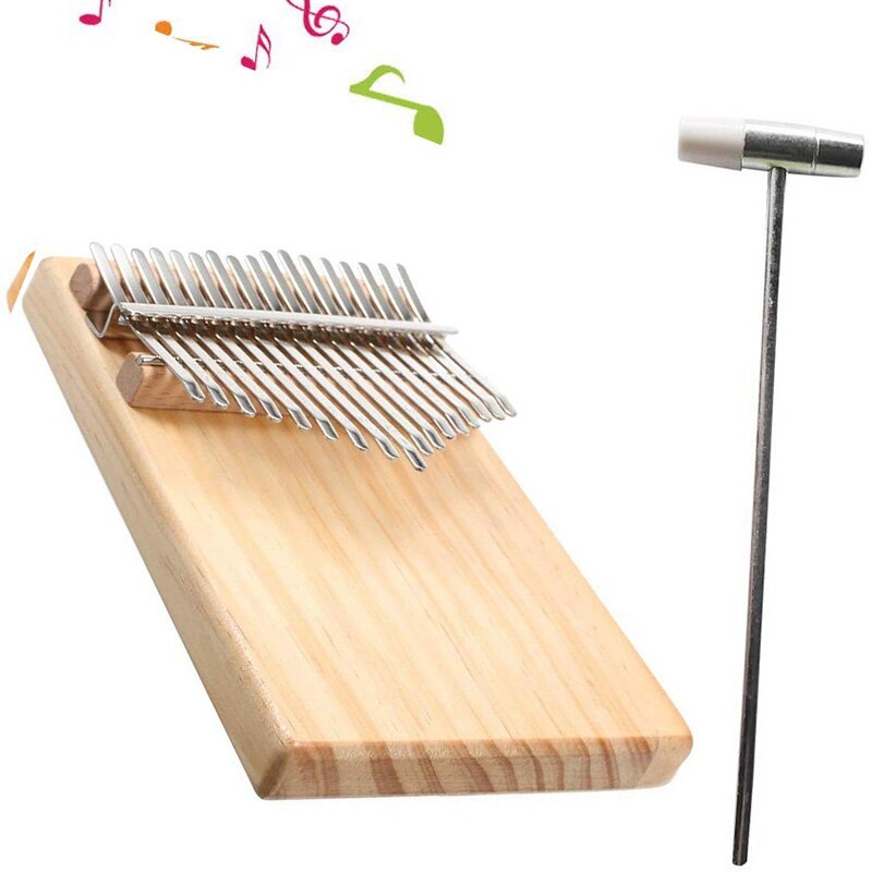 17 Keys Mbira Pocket Musical Instrument Finger Piano Kalimba Portable Thumb Piano Is for Your Friends and Family