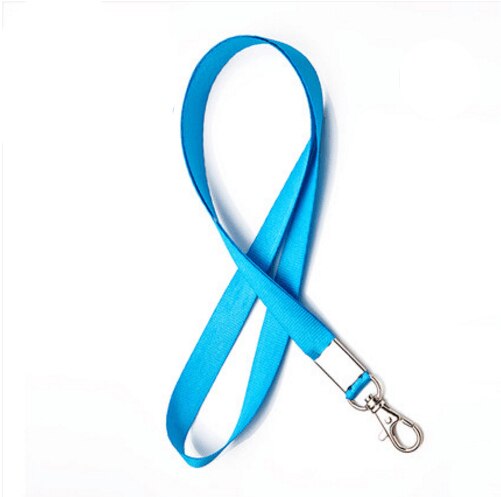 1pcs Lanyards ID Badge Holder ID Card Pass Straps Badge Key Holder Keychain: sky blue