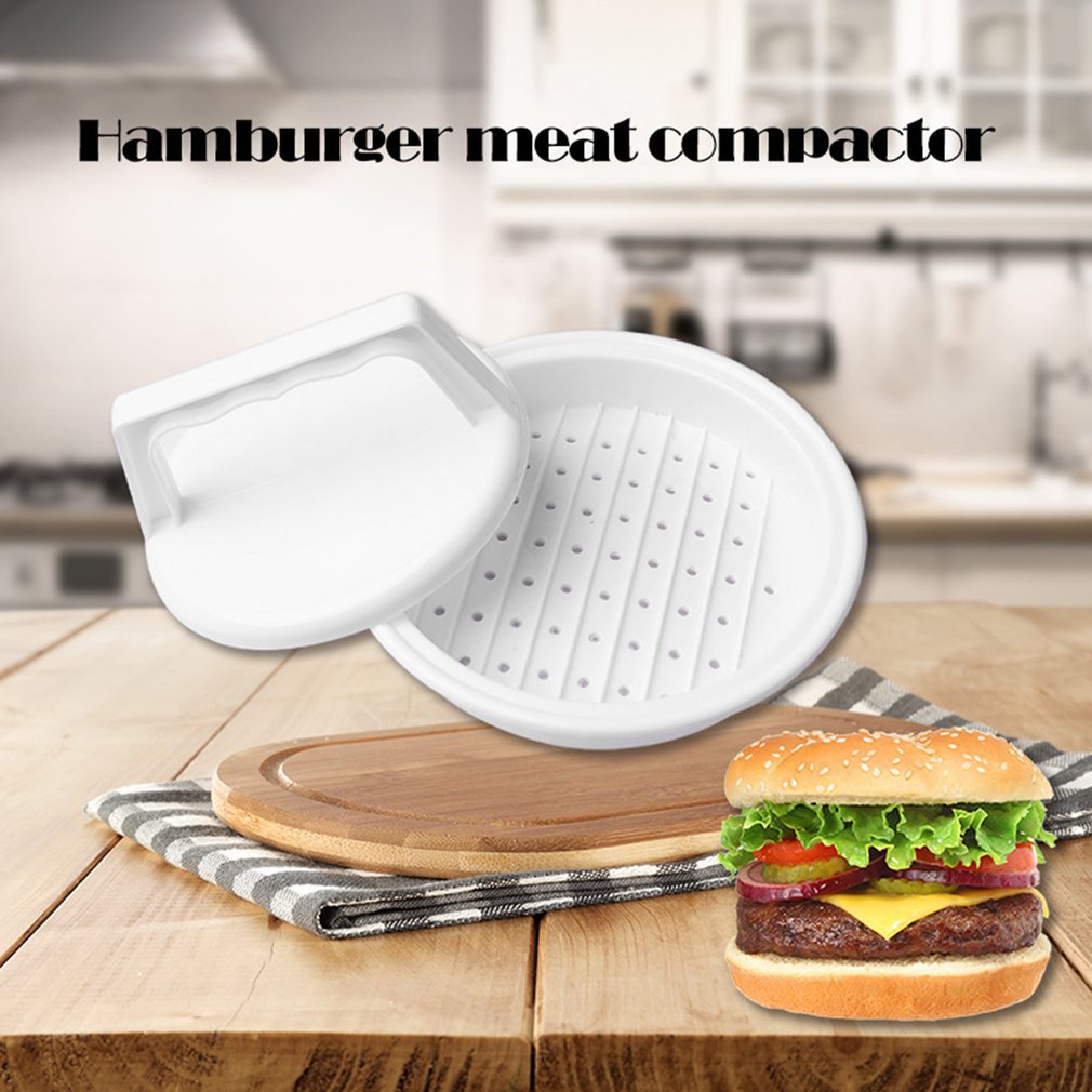 Multifunctional Kitchen Cooking Tool Round Shape Food Grade PP DIY Hamburger Meat Press Tool Meat Burger Maker Mold