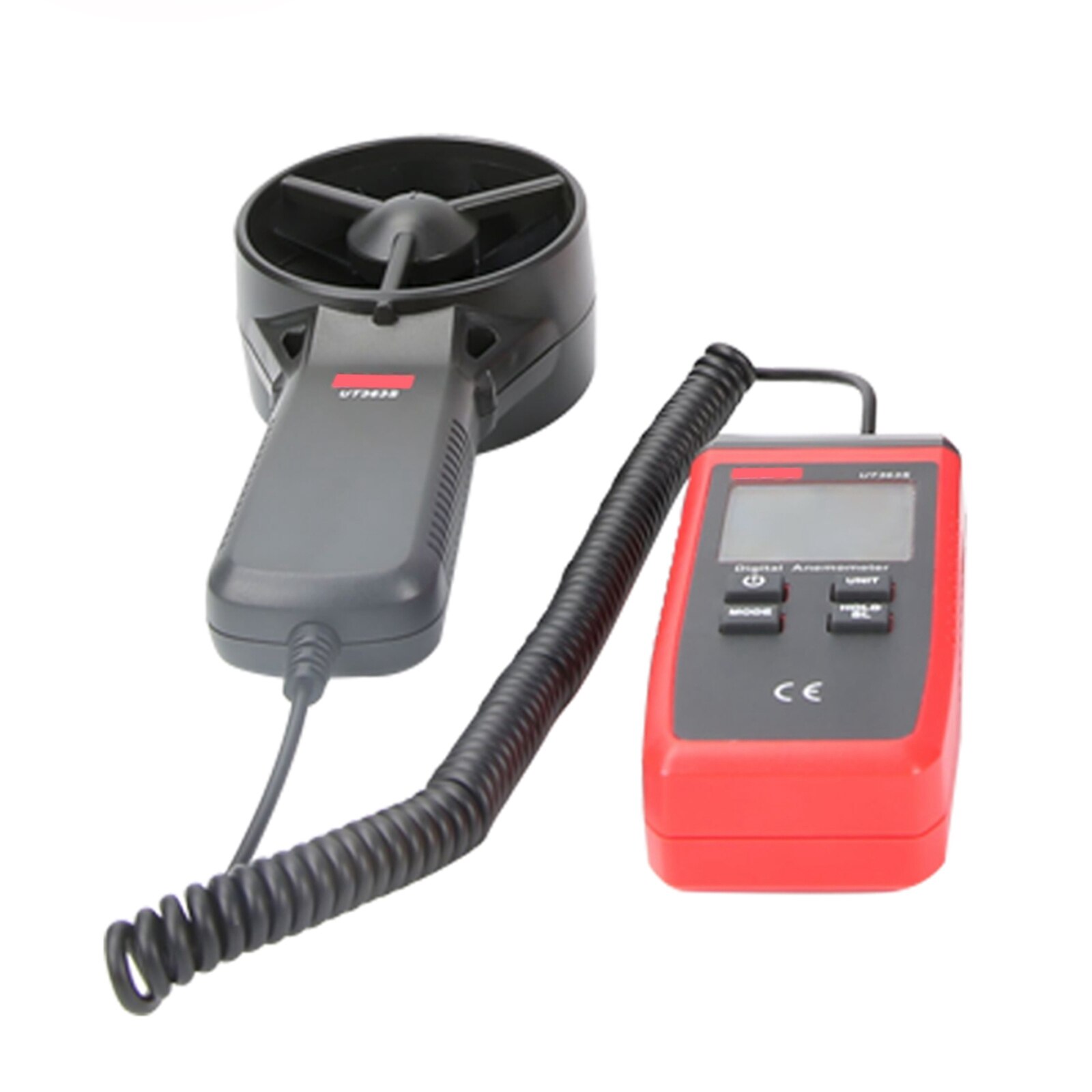 Handheld Anemometer Measures Air Conditioning Outdoor Wind Speed Temperature Volume Tester Instrument Sensing High Precision
