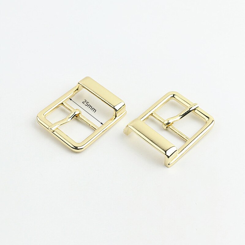 Sangle de sac en métal 20/25mm, 5/10 pièces, ajustez les boucles, boucle ardillon pour chaussures, fermoirs pour sac à main, décoration, bricolage, vêtements, accessoires de quincaillerie: 10Pcs / LightGold-25mm