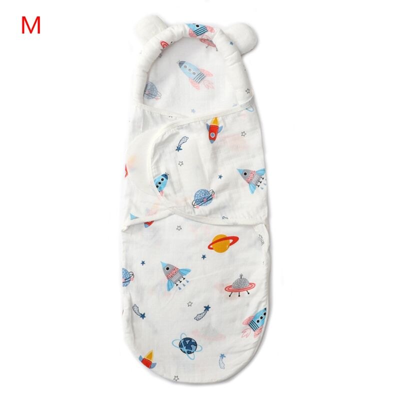 Baby Katoen Inbakeren Wrap Soft Slapen Deken Pasgeboren Ademend Verstelbare Sleepsack Voor Jongens Meisjes: M2