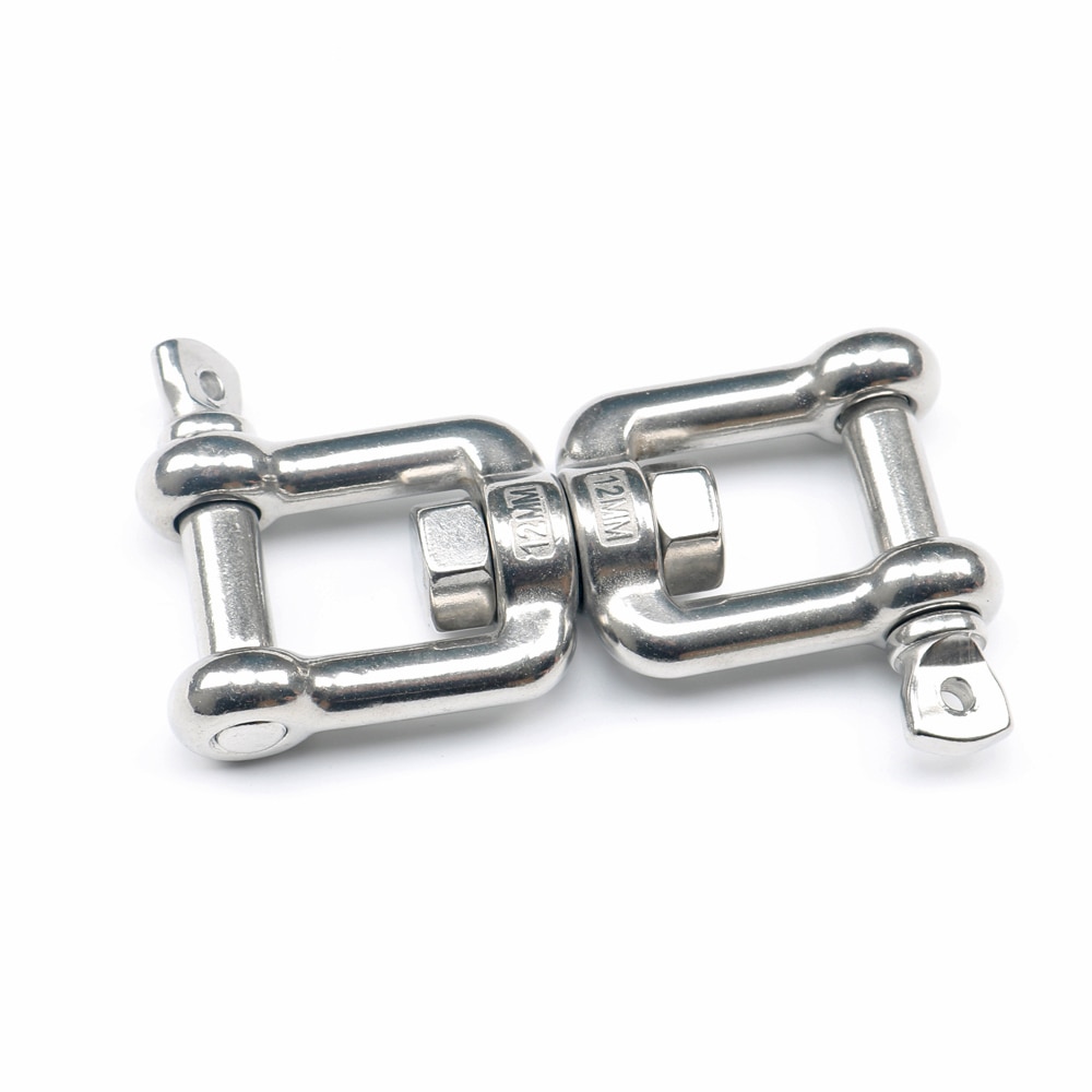 Jaw-Jaw Swivel Anchor Chain Connector Marine Grade 304 Stainless Steel Quick Release Shackle Marine Hardware