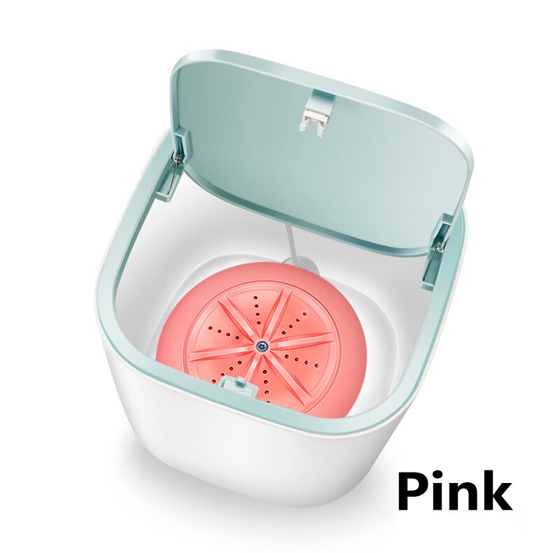 8L Mini Washing Machine Fully Automatic USB Charging Household Dehydration Mini Tube 3-5 Kg Wash And Dry Underwear Care Cleaner: Dark Grey