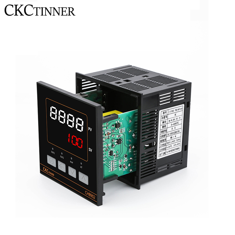 Dual Output SSR+Relay CHB402 CHB702 CHB902 Thermostat Digital Display Intelligent Universal Input Temperature Controller 220V