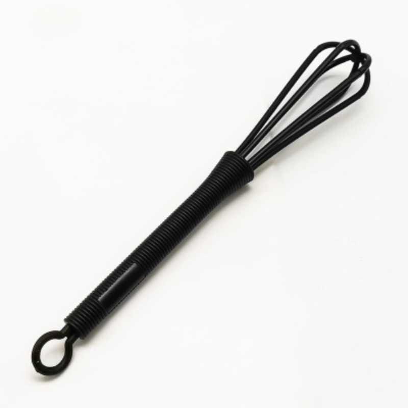 Mini fouet manuel en plastique pour centre commercial, batteur à œufs, agitateur, mélangeur de cuisson, outil de cuisine, fouet à double tête avec petite cuillère, 1 pièce: green