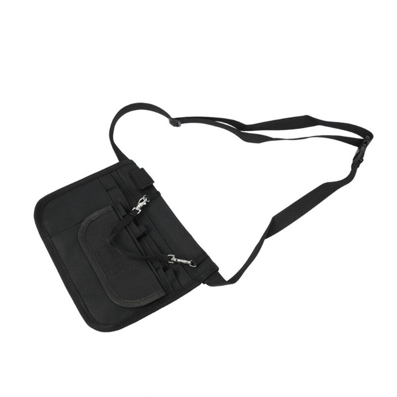 Medica Organizer Belt Nurse Fanny Pack with Stethoscope Holder and Tape Holder: black