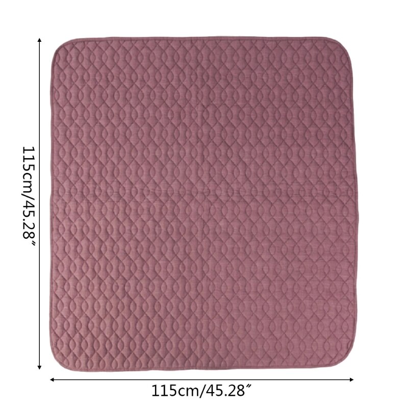 Tapis de jeu en lin et coton pour bébé, pour ramper, pour sol, chambre d&#39;enfant, décoration de la maison
