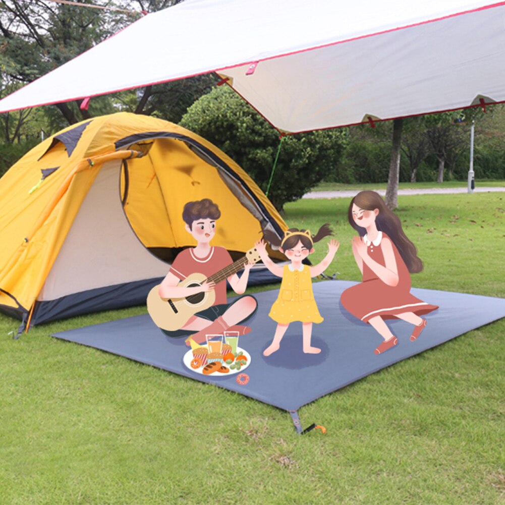 Wasserdichte, graue campingplane, dicke picknickdecke, garten- und terrassenmarkise, schwimmschutz, camping, wandern, windsurfen