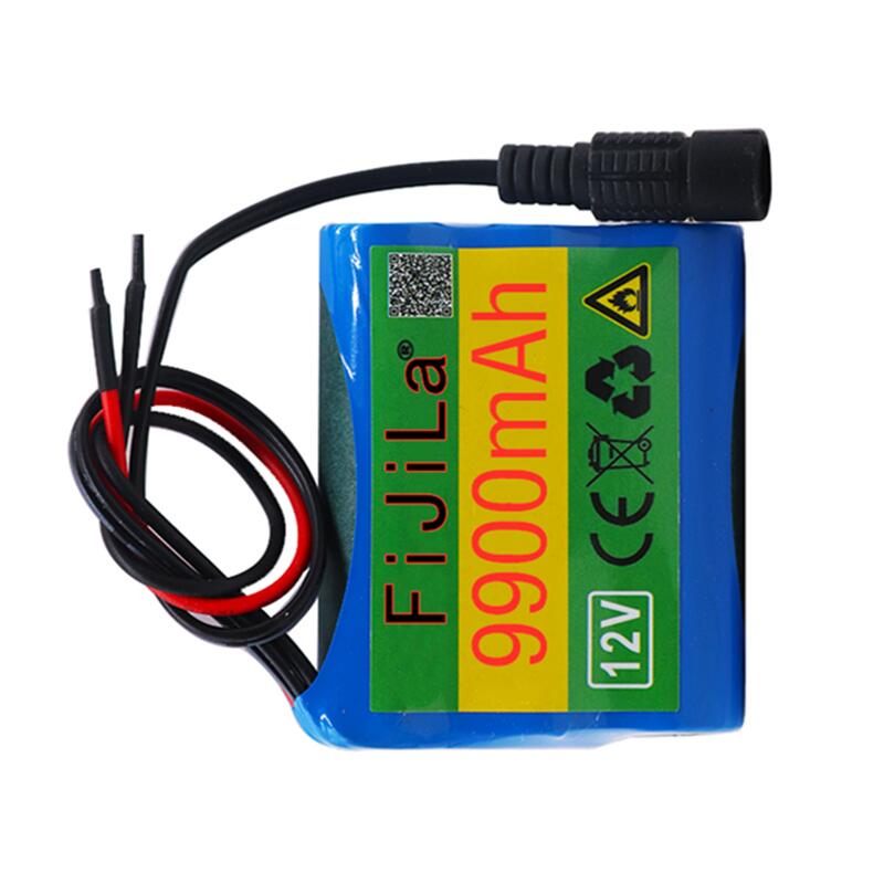Portable Super 12V9900mah battery Rechargeable Lithium Ion battery pack capacity DC 12V 9900mAh Cam Monitor + charger