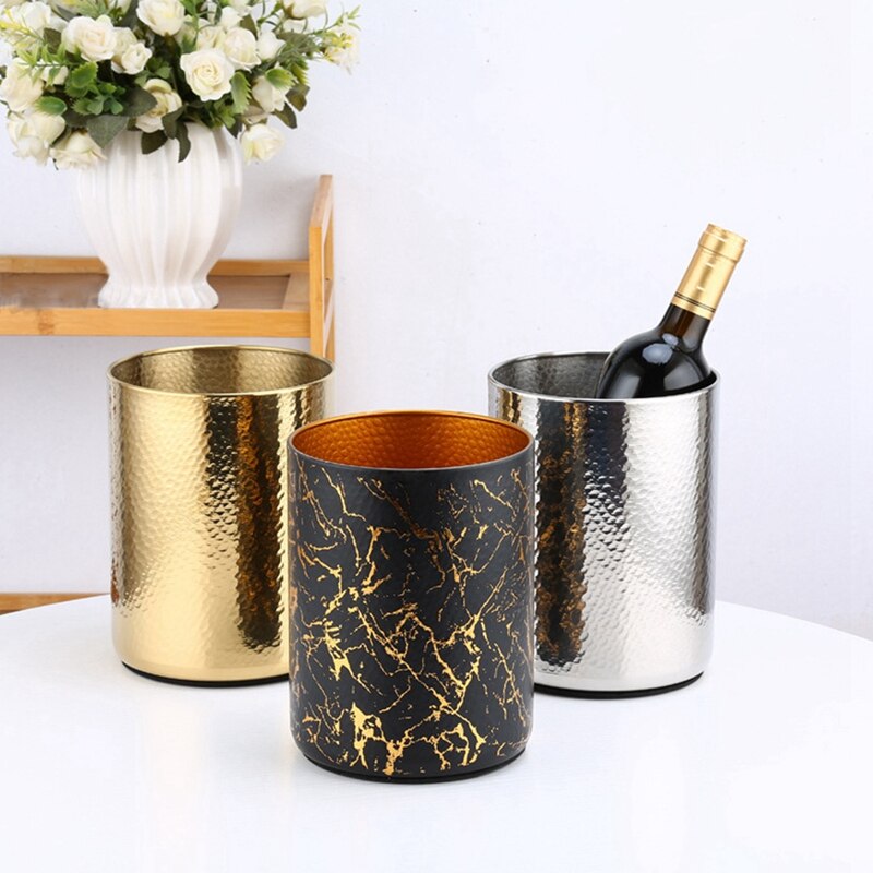 Rvs Champagne Emmer Thuis Gehamerd Ijs Wijn Emmer Ktv Wijnkoeler Ijs Vierkante Emmer Bier Emmer