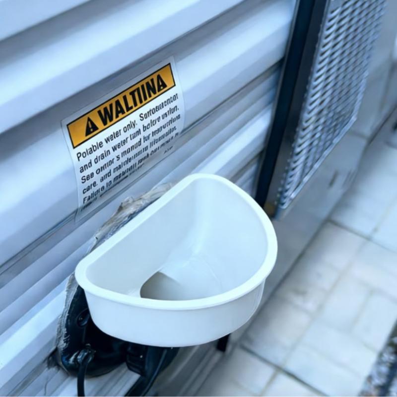 CA Nuovo Imbuto di Riempimento Acqua Stampato in 3D per Serbatoi RV, Accessorio Essenziale per Camper, Adatto a Tutti i Tipi di Rimorchi RV