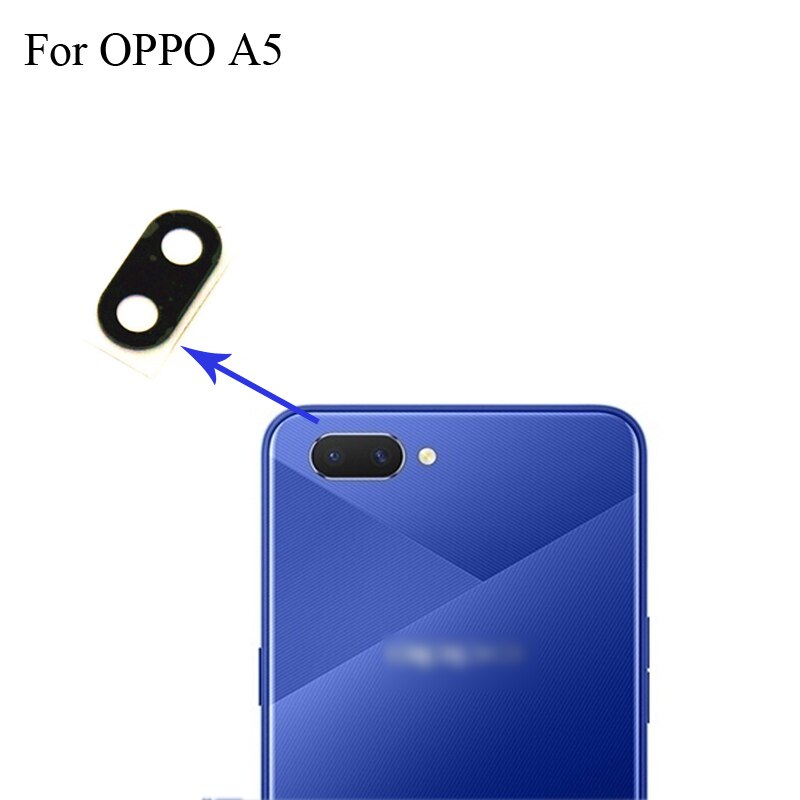 Voor OPPO A5 EEN 5 Vervanging Back Rear Camera Lens Glas Lens Voor OPPO A5 EEN 5 Telefoon Onderdelen OppoA5