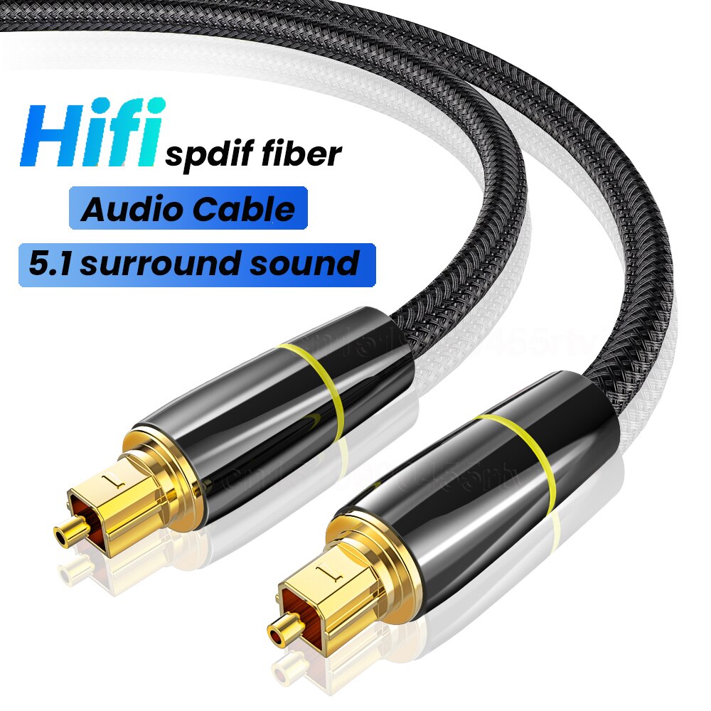 Hifi 5.1 Digitale Optische Audio Kabel Toslink Spdif Kabel 1M Tot 10M Voor Versterkers Blu-Ray Xbox Soundbar Optische cabo Coaxiale