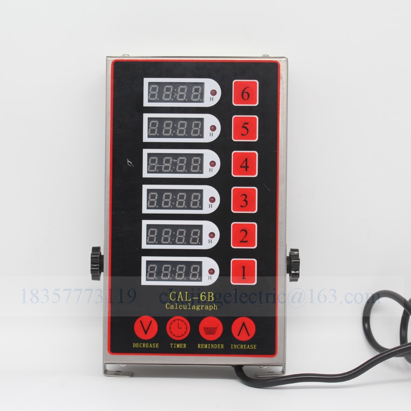 kitchen six calculagraph 6 channels timer reminder stopwatch commercial use kitchen multi channels timer