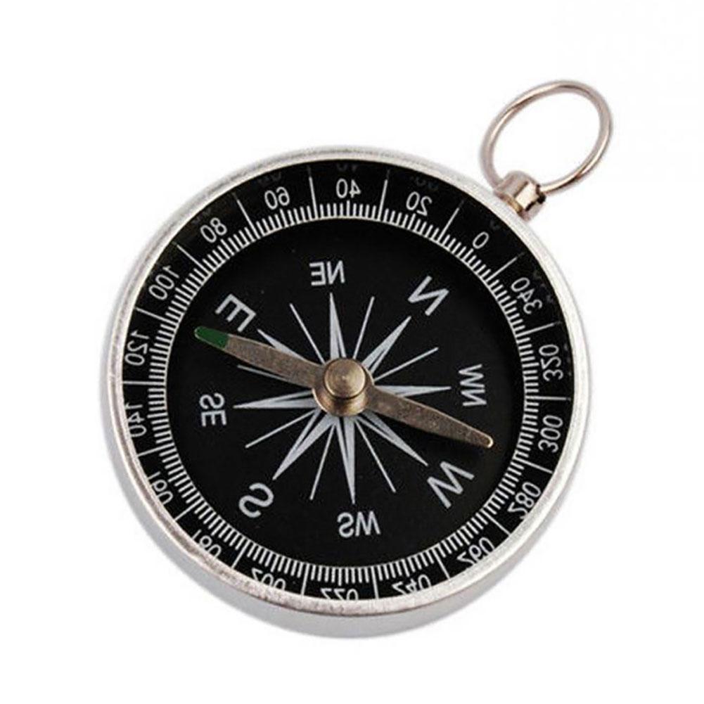 Mini Pocket Compass Hiking Lightweight Aluminum Wild Survival Compass Outdoor Sports Navigation Tools Accessories