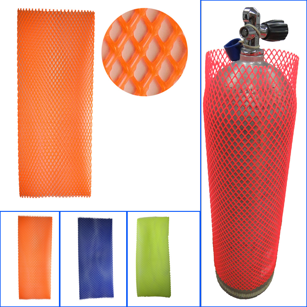 6.9"-8" Heavy Duty PVC Scuba Diving Tank Protective Mesh Dive Cylinder Tank Mesh Protection