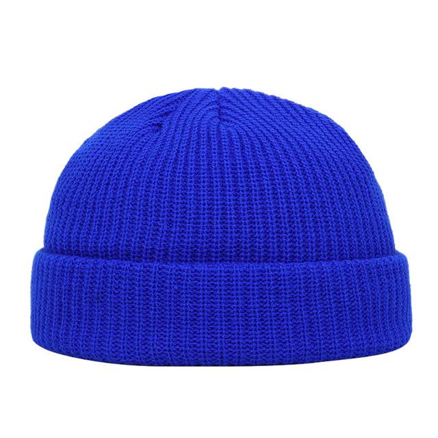 Gebreide Hoeden Voor Vrouwen Gildkruid Mannen Beanie Hat Winter Retro Brimless Baggy Meloen Cap Manchet Docker Visser Mutsen Hoeden Voor mannen: Lavendel