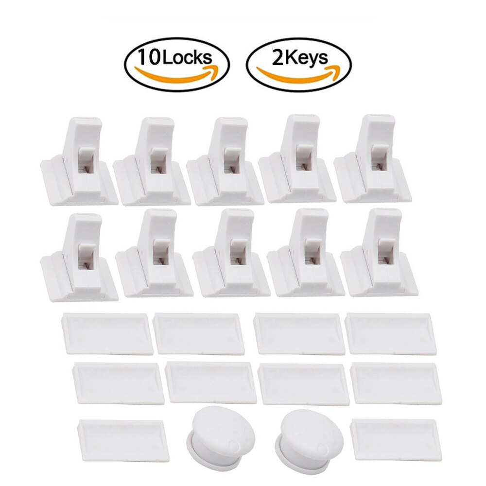 Magnetic Child Lock Children Protection Baby Safety Lock Drawer Latch Cabinet Door Lock Limiter Children Security Locks: green