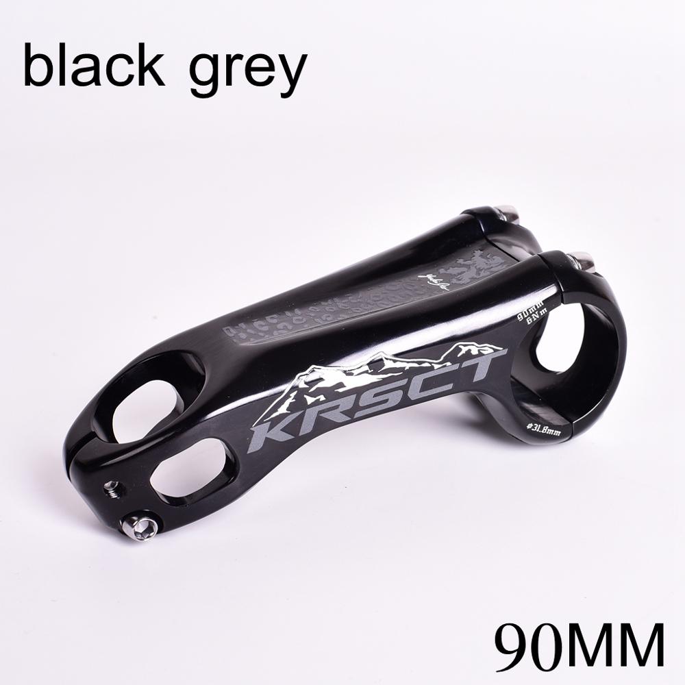 KRSCT CNC bicycle stem road mountain bike stem mtb 20 degree 28.6*31.8mm *80/90/100mm cycling bike parts: black grey 90MM