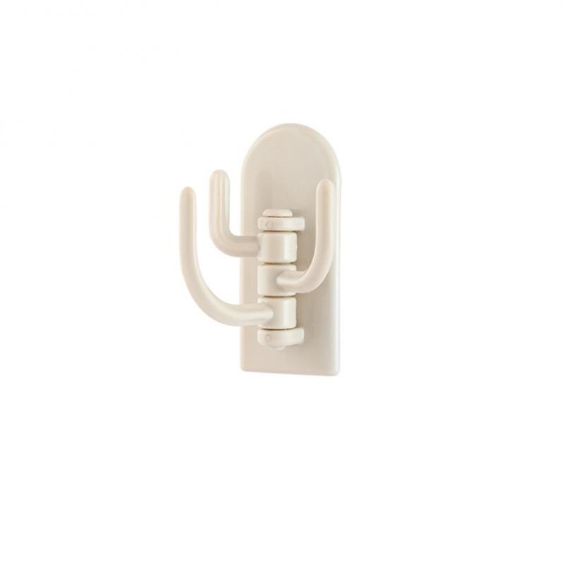 Self Adhesive Kitchen Wall Door Hook Key Holder Rack Towel Hanger Bathroom Rack Hooks Rotating Multi-Purpose Storage Hooks: 01coffee