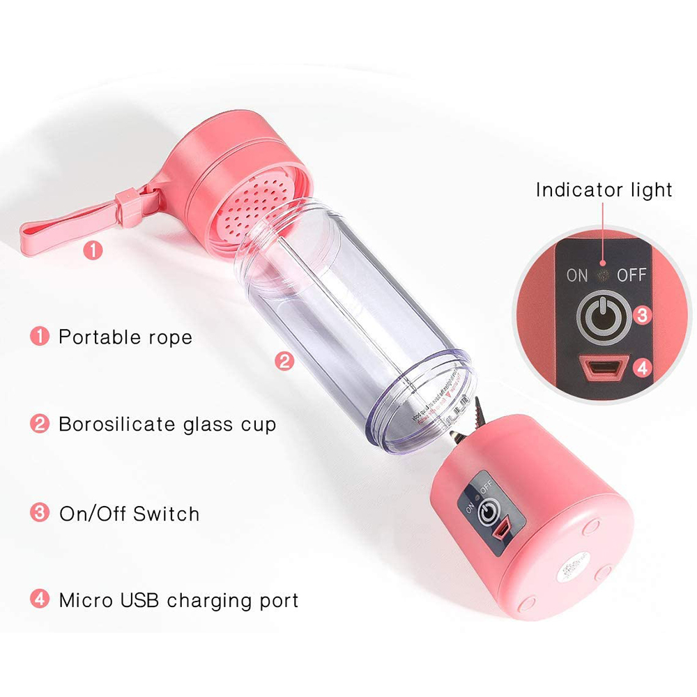Håndholdte juicere elektrisk usb-opladning smoothie blender maskine mixer juice kop og hjemmelavet blender knust mad til børn
