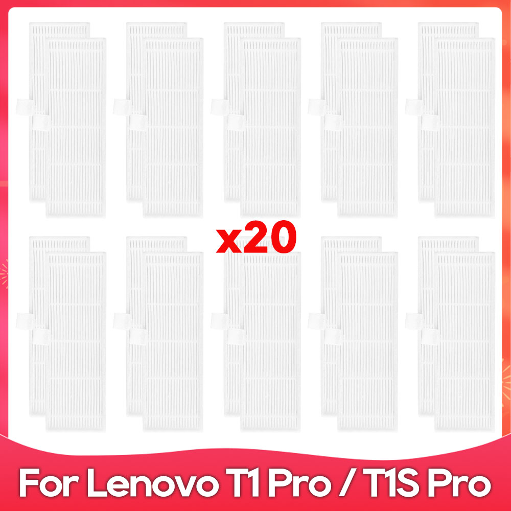 Compatible con ( Lenovo T1S Pro / T1 Pro / Proscenic M7 Pro / Honiture Q6 ) Cepillo principal y lateral, filtro HEPA, bolsa de polvo, paño de fregado, accesorio de repuesto.: Amarillo claro