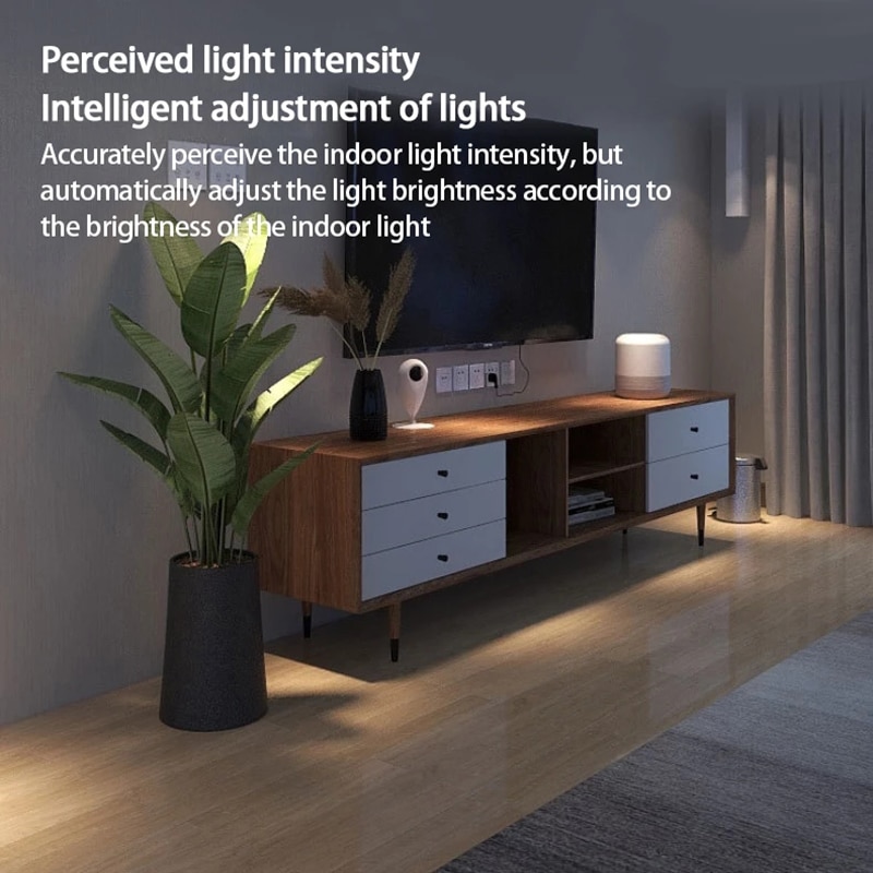 Tuya Zigbee Motion Sensor, Smart Ceiling-Mounted Human Detection Sensor, Brightness Sensors Zigbee Gateway Required Smart Life