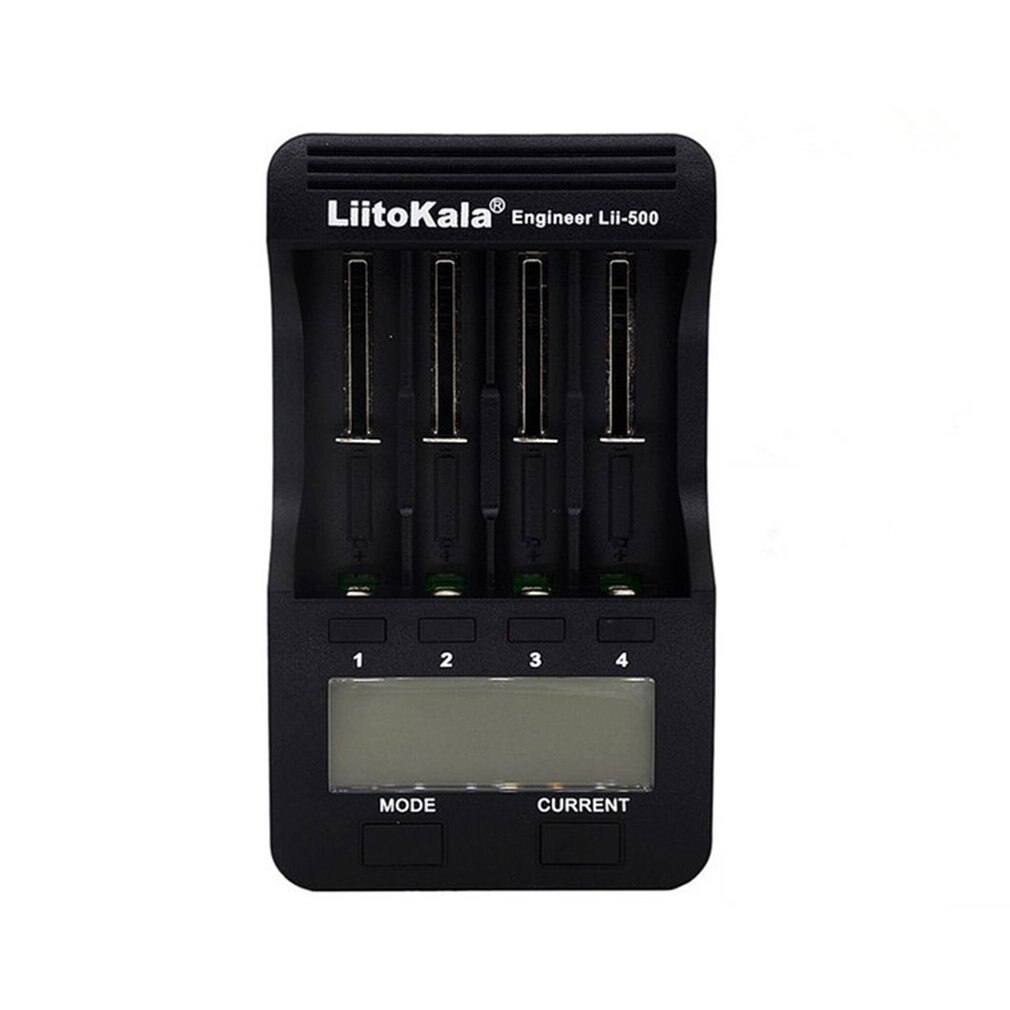 Liitokala Lii-500 18650 Lcd Display Charger 26650 21700 14500 10440 4 Slots Nimh Li-Ion Smart Universal Battery Charger: Default Title