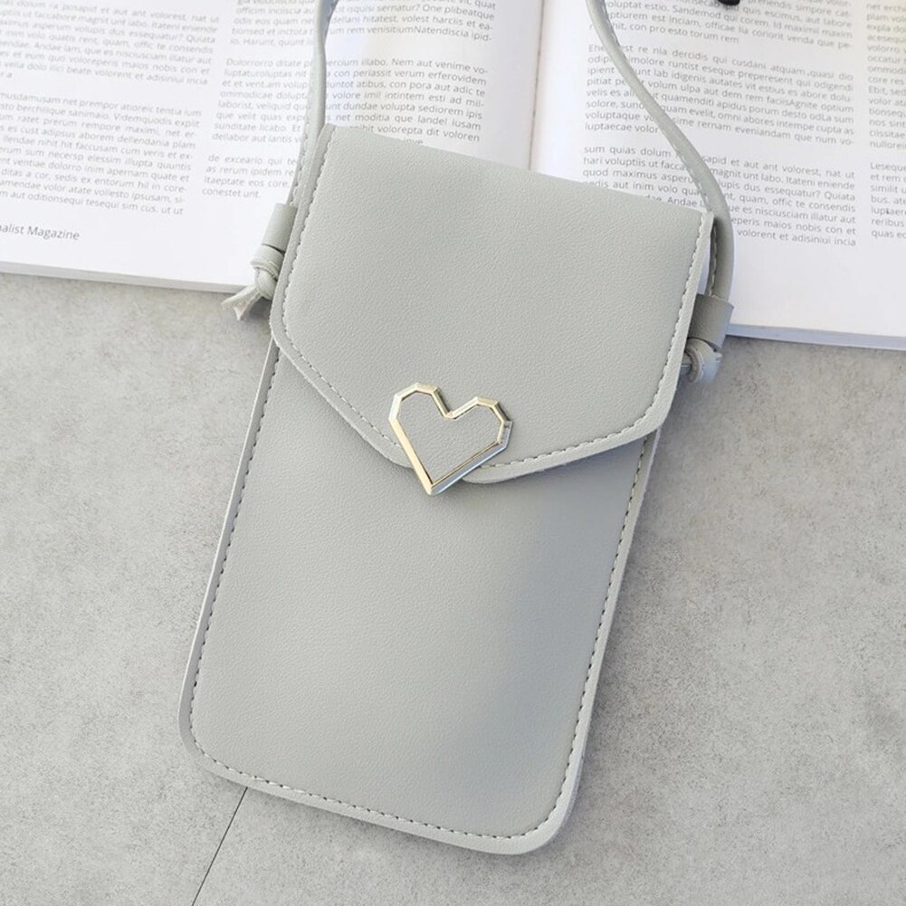 Touch Screen Cell Phone Bag Case Smartphone Wallet PU Leather Shoulder Bag Women HandBag for Iphone X Samsung S10 Huawei P30: P