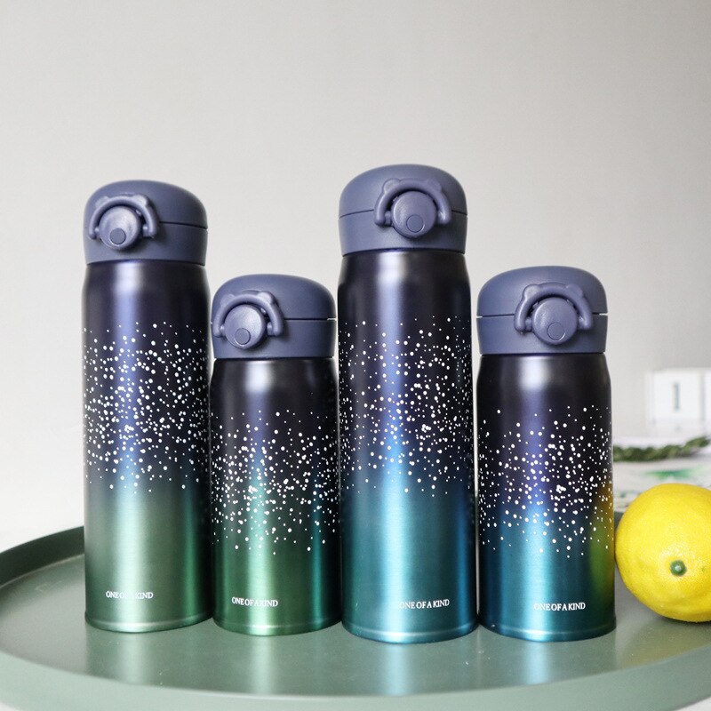 ! Termo de 500ml, taza de de botella, termo de café, té, leche, Taza de Viaje, termo de doble pared de acero inoxidable, frascos de vacío, , termo taza