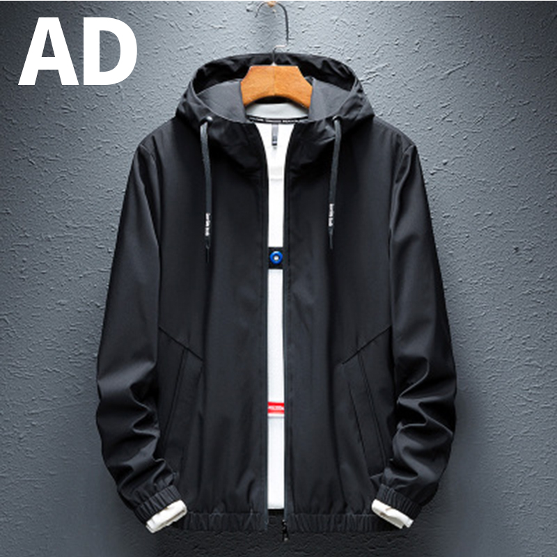 AD Solid Color Jacket W01: Black / Asia 5XL EU 3XL